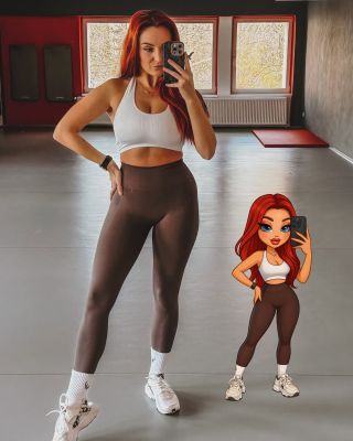 Tenhle Bratz trend prostě musel dorazit i k nám 💅 HEXFIT girls v ikonických fitness outfitech a jejich Bratz AI verze....